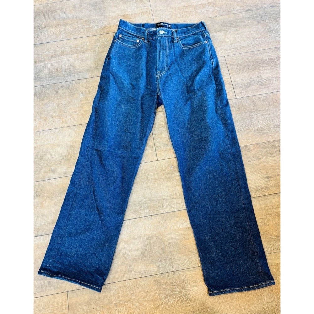 Abercrombie & Fitch Vintage Stretch Baggy Jeans Mens 30x32 Dark Wash Jeans
